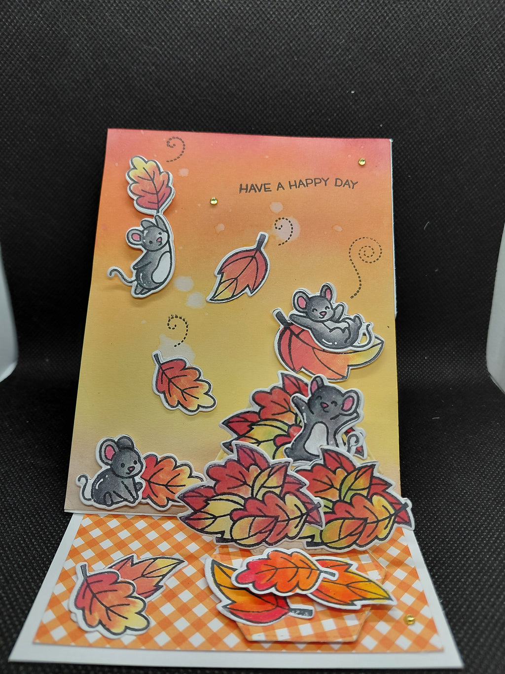 Autumn Mice Easel